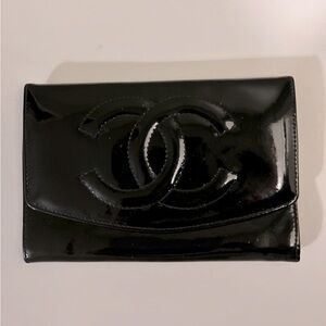 Authentic Chanel patent leather pouch/wallet